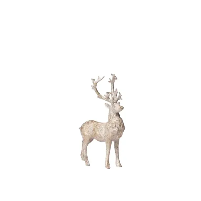 Hovedbilde Serafina deer H14 cm. antique light gold H
