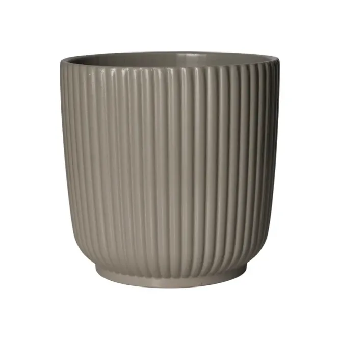 Hovedbilde Olivia blomsterpotte taupe D24 H22