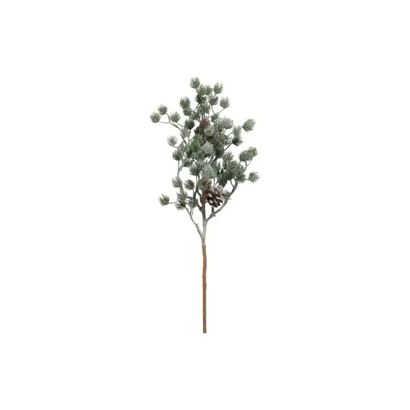 Ceder gren m/sne og kogler H38cm