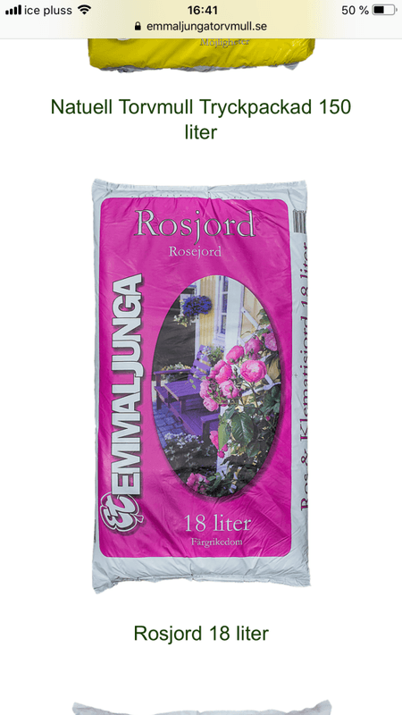 Rosejord 50l