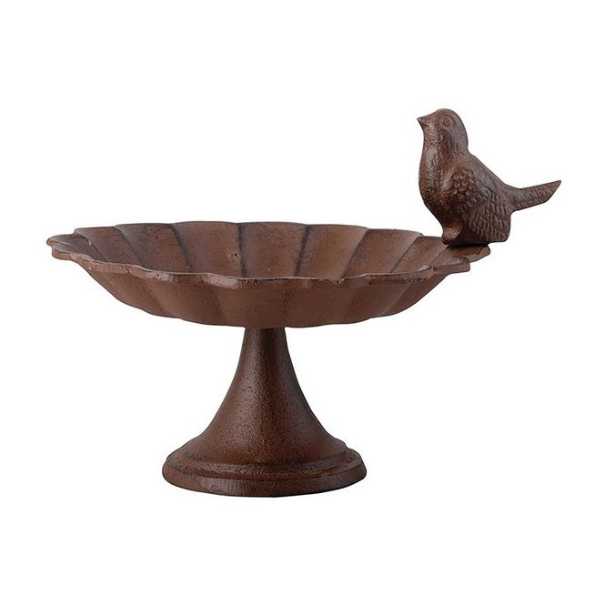 Hovedbilde Birdbath on foot cast iron 1 bird