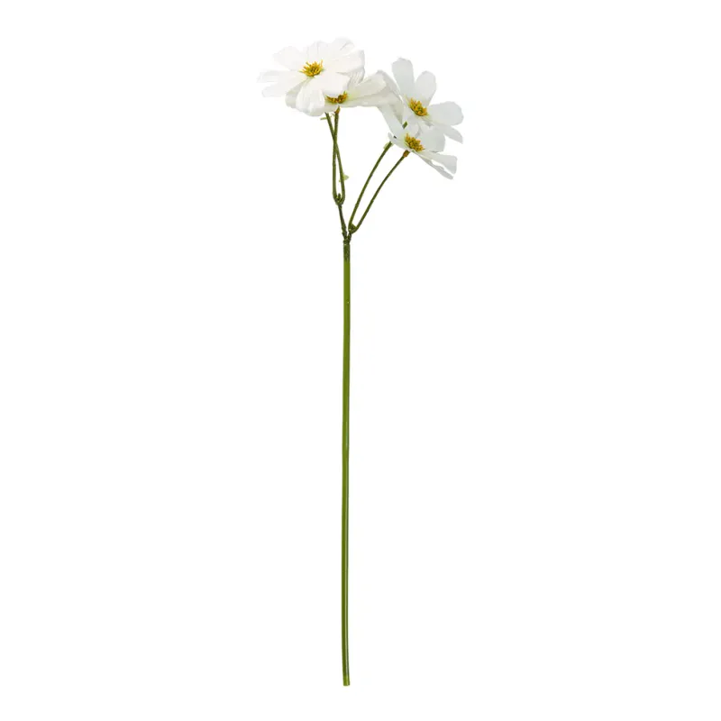 Stolt kavaler stilk 45cm - Plastik - Hvit